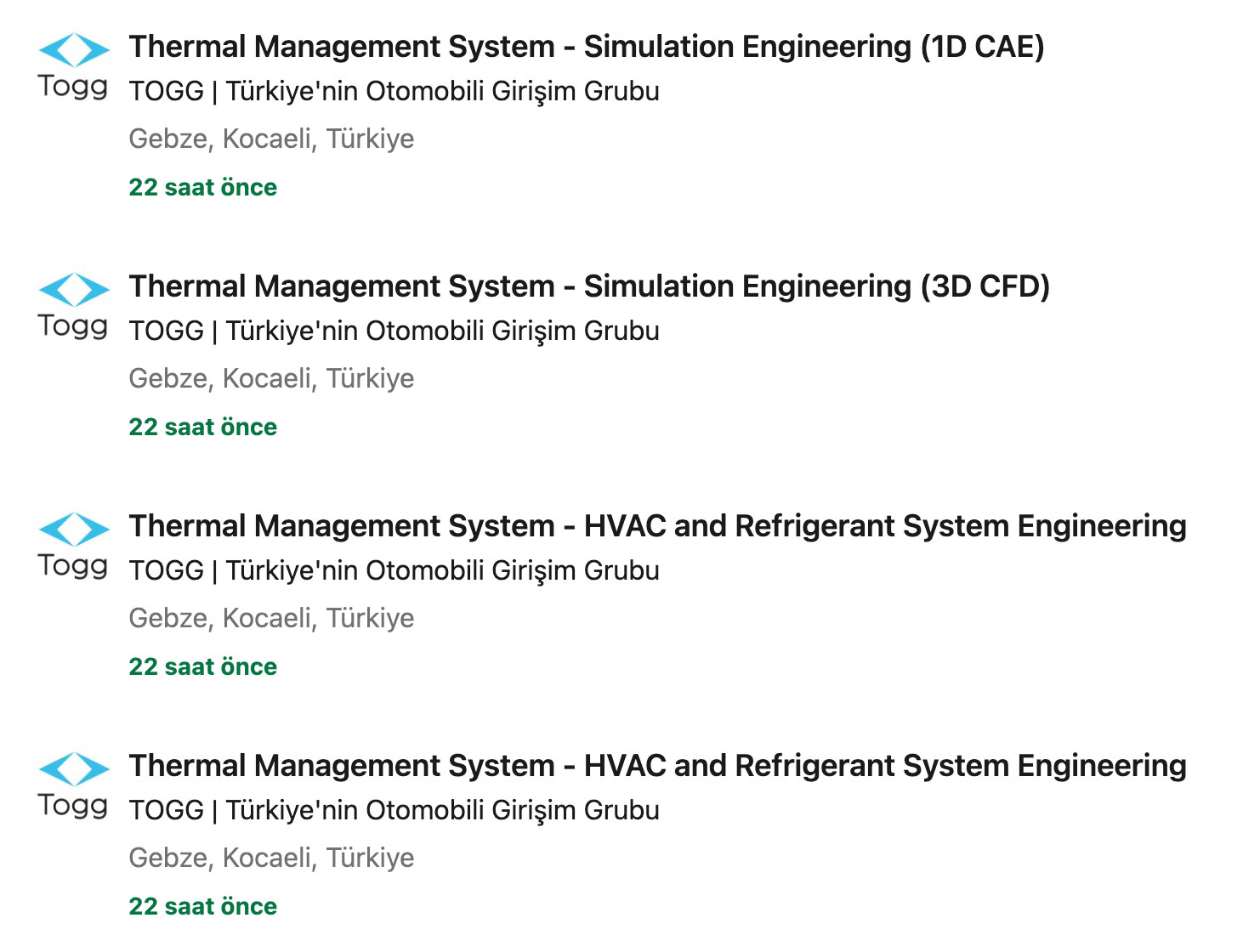 togg yerli otomobil projesi icin bircok yeni is ilani acti 26 mayis 2