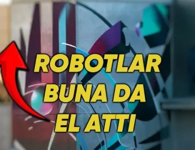 Tesla Genel Merkezi Neredeyse Tamamen Robotlar Kullanılarak Grafitiyle Kaplandı