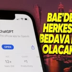 BAE'nin Ülkedeki Herkese Bedava ChatGPT Plus Vereceği İddia Edildi