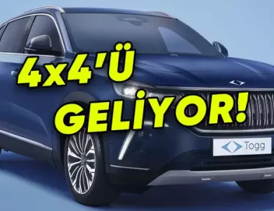 Togg T10X'in 4x4 Versiyonları İlk Kez Görüntülendi