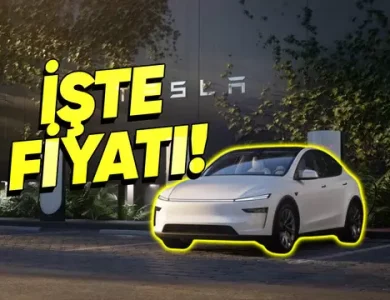 Arkadan İtişli Tesla Model Y Long Range Türkiye'de