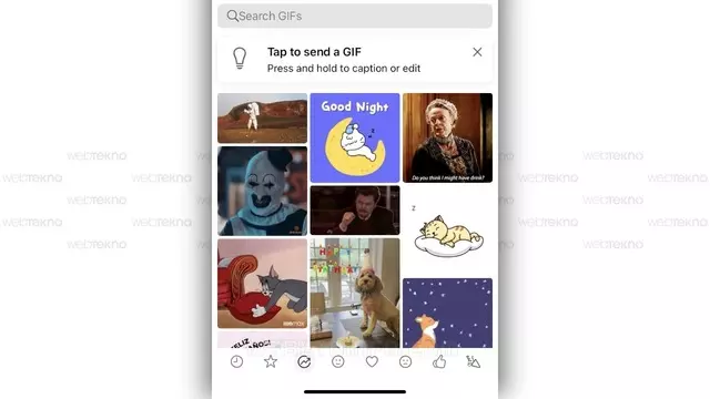 WhatsApp, iPhone uygulamasındaki GIF klavyesini güncelliyor