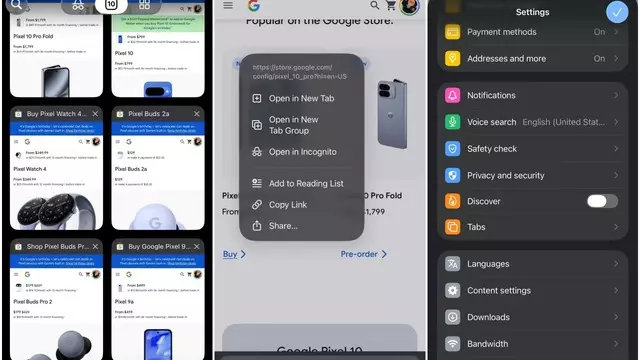 iPhone'lardaki Chrome uygulamasına Liquid Glass tasarım geldi