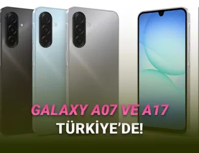 Samsung'un Yeni Bütçe Dostu Telefonları Galaxy A07 ve A17 Türkiye'de: İşte Fiyatları