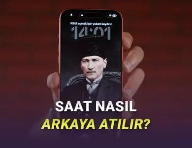 iPhone'ların Kilit Ekranında Saat, Duvar Kâğıdının Arkasına Nasıl Atılır?