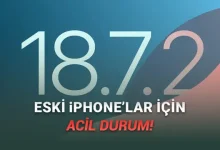 Apple, Eski iPhone'lar İçin iOS 18.7.2'yi Yayımladı: İşte Yenilikler!