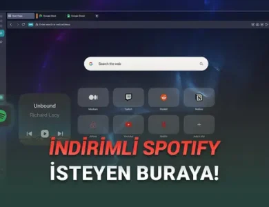 Opera'ya Spotify'a Özel Tema Geldi: Dinlediğiniz Müziğe Göre Animasyon!