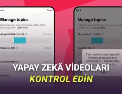 TikTok'ta Ne Kadar Yapay Zekâ Videosu Göreceğinizi Siz Belirleyebileceksiniz