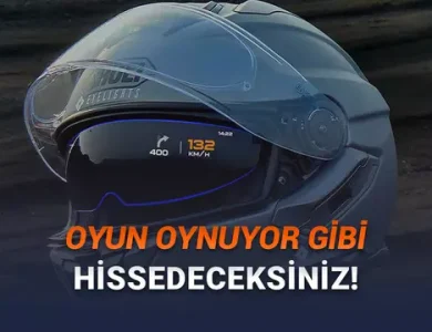 Kendinizi Bilgisayar Oyunundaymış Gibi Hissedeceğiniz Motosiklet Kaskı Tanıtıldı