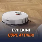 Xiaomi, Dyson'dan %50 Daha Yüksek Emiş Gücüne Sahip Robot Süpürgesini Duyurdu