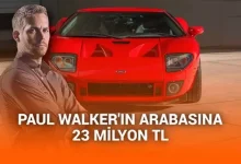 Paul Walker'ın otomobili açık artırmaya çıktı: Teklifler 23 milyon TL'yi geçti bile
