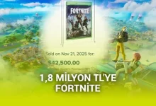 Fortnite'ın kutulu kopyası, 1,8 milyon TL'ye satıldı