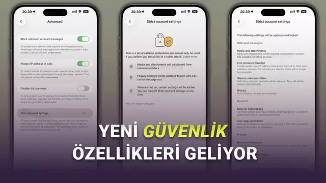 WhatsApp'a Tam Gizlilik ve Güvenlik İsteyenler İçin "Katı Güvenlik Ayarları" Geliyor!