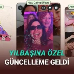 WhatsApp'a Yılbaşına Özel Güncelleme Geldi: Özel Çıkartmalar ve Kamera Efektleri!