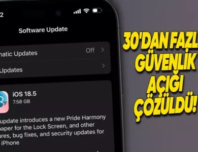 iOS 18.5, iPhone'lardan 30'dan Fazla Güvenlik Açığını Giderdi!