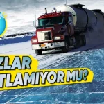 Bu Donmuş Yollarda Araçlar Nasıl Gidebiliyor?