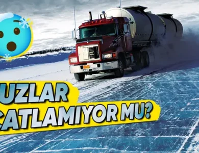 Bu Donmuş Yollarda Araçlar Iyi mi Gidebiliyor? 13 Bu Donmuş Yollarda Araçlar Nasıl Gidebiliyor?
