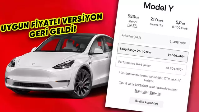 Tesla, Uygun Fiyatlı Model Y Satışlarını Yeniden Başlattı 14 Tesla, Uygun Fiyatlı Model Y Satışlarını Tekrar Başlattı