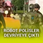 Çin'de terminatöre benzeyen insansı robot polisler devriye atmaya başladı [Video]